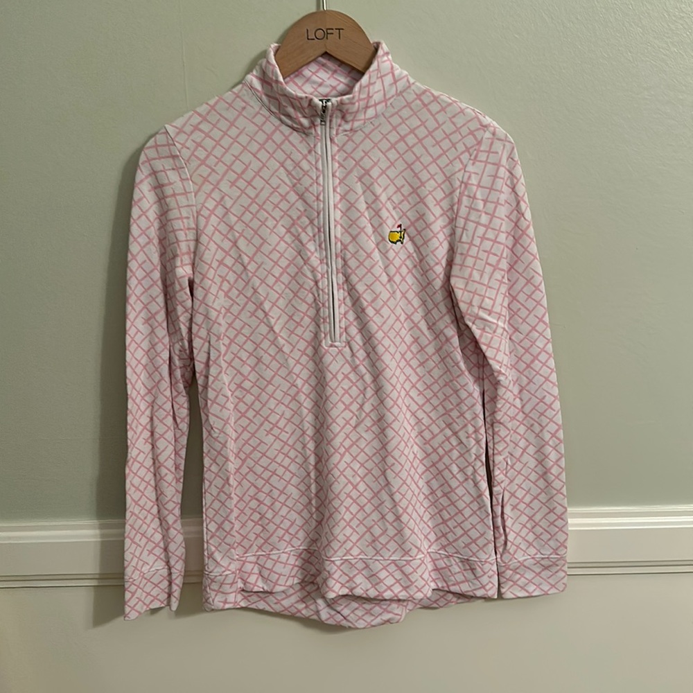 Masters pink 3/4 zip Womans small magnolia lane